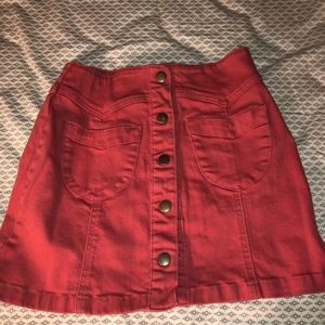 Denim red skirt for sale!!!
